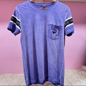 PINK Victoria's Secret Blue Graphic Tee